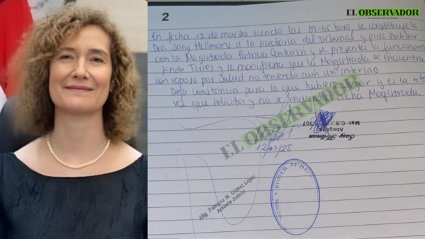 Camarista Centurión llega tarde e incluso no asiste al despacho, según quejas registradas en cuaderno