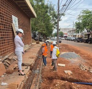 Avanzan obras de refacción en el área de Urgencias del Hospital Regional de Concepción
