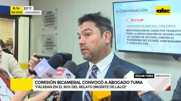 Tuma afirma que muerte de “Lalo” merece investigación de una comisión especial - ABC Noticias - ABC Color