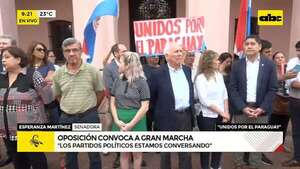 Partidos y movimientos de oposición anuncian “gran marcha” contra la corrupción - ABC Noticias - ABC Color