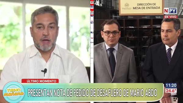 Mario Abdo presenta oficialmente su pedido de desafuero del Congreso