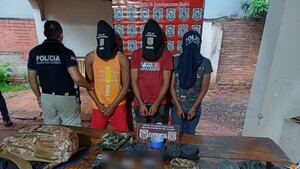 Detienen a trío que se dedicaba a robar mineras de Paso Yobái