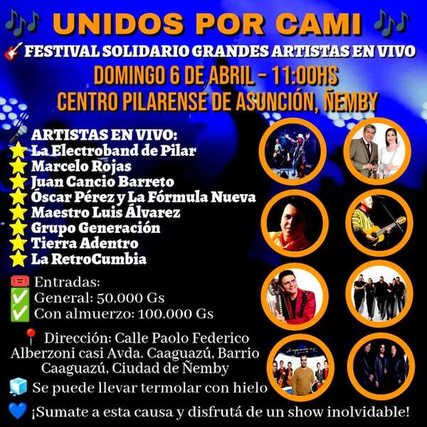 Organizan Festival solidario “Unidos por Cami” para ayudar a una joven que padece lupus - Interior - ABC Color
