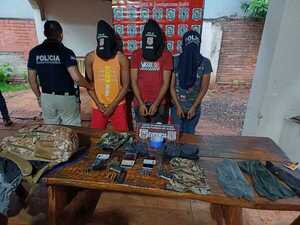 Allanamiento y varias aprehensiones informó la policía en Guairá