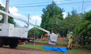 Karai que laburaba “tercerizado” para la Ande fallece electrocutado