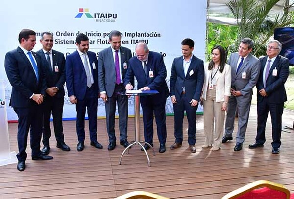 Firman orden de inicio para implantación de paneles solares flotantes en embalse de Itaipú | DIARIO PRIMERA PLANA