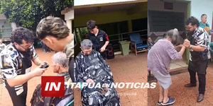 PELUQUEROS SOLIDARIOS AYUDAN AL HOGAR DE ANCIANOS SANTA MARÍA