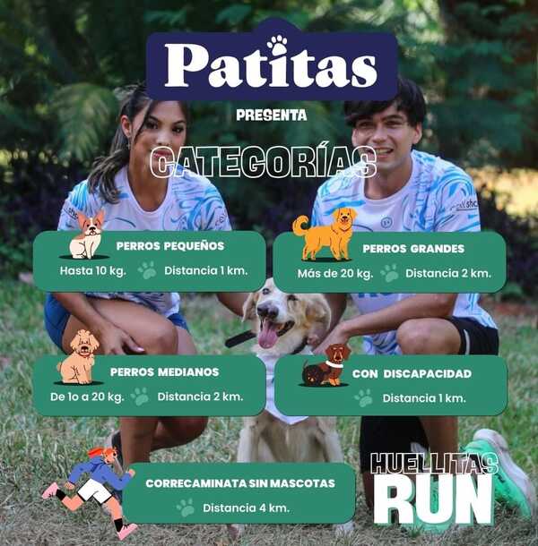 Corrida solidaria: la organización Huellitas PY busca costear un nuevo hogar - Unicanal