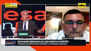Ley que unifica el costo de las patentes: “se debe derogar o modificar”, dice diputado - Mesa de Periodistas - ABC Color
