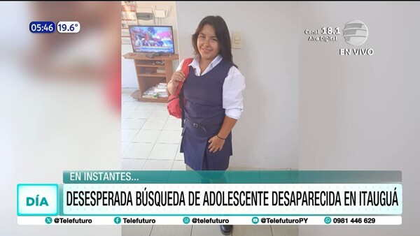 Desesperada búsqueda de adolescente desaparecida en Itauguá