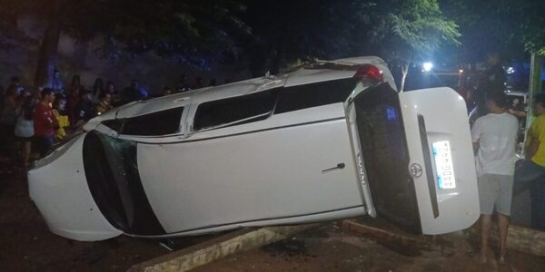 Ciudad del Este: conductor pierde la vida tras vuelco de su vehículo