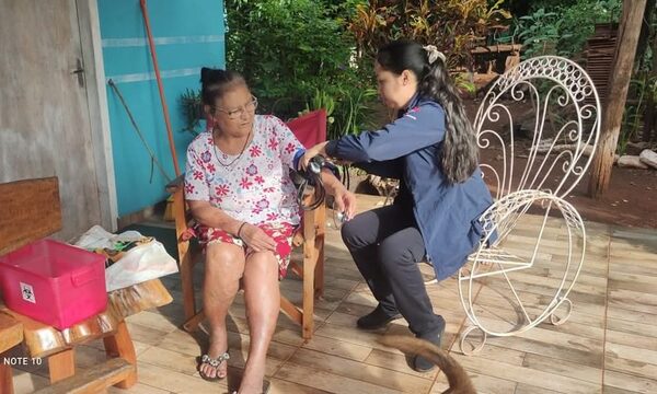 USF María Auxiliadora de Hernandarias realizó jornada de atención domiciliaria