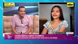 Heidy Ocampos, la joven artista que sueña en grande y conquista corazones con su voz - Ensiestados - ABC Color