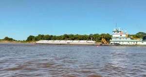 La Nación / Paso Bermejo: limitada navegabilidad en el canal principal permite tránsito parcial de embarcaciones