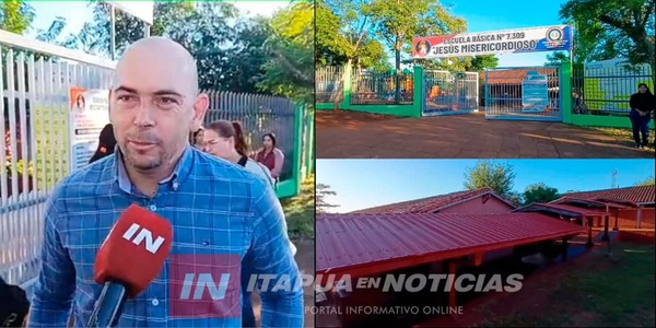 MUNICIPALIDAD DE CAMBYRETÁ INAUGURÓ UNA IMPORTANTE OBRA EN ESCUELA DE ARROYO PORÁ