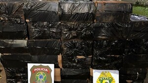 Policía brasileña incauta unas 400 cajas de cigarrillos