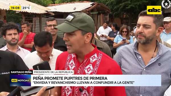 Video: Peña promete que pupitres “de primera” llegarán a escuelas del sector público - ABC Noticias - ABC Color