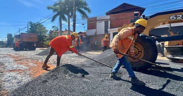 La Nación / El plan de pavimentación urbana generará 10.000 empleos directos