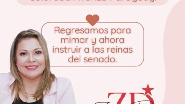 Una senadora colorada ofrece clases de maquillaje en el PARLAMENTO