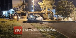 CHOCÓ CONTRA UNA COLUMNA DE LA ANDE Y SE FUGÓ 
