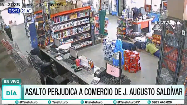 Violento asalto de un comercio en J. Augusto Saldívar