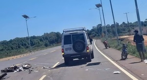 Mujer muere y bebé queda en estado crítico tras violento choque
