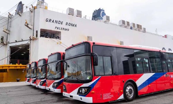 Unos 20 buses eléctricos llegaron al país – Prensa 5