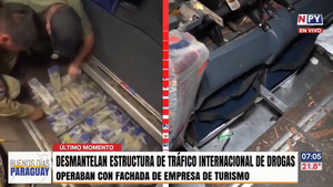 Empresa de turismo ofrecía viajes “baratos” pero traficaban hasta 2 toneladas de droga en el bus hasta Brasil
