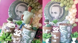 Con temática de G. 100 mil celebró sus 32 años y es viral