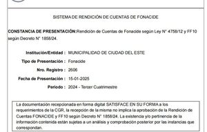 Municipalidad de Ciudad del Este busca destrabar recursos tras rendición de cuentas