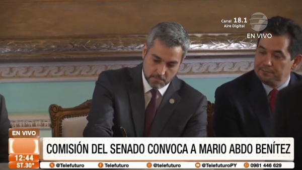 Comisión del Senado convoca a Mario Abdo Benítez