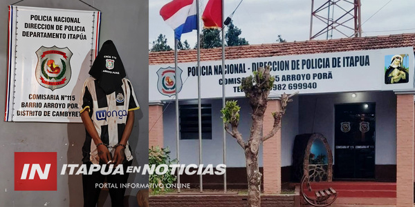 DETIENEN A SUJETO CON ORDEN DE CAPTURA POR ROBO EN CAMBYRETÁ