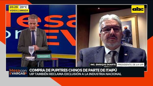 Video: ¿Cuál es la postura de la UIP sobre la compra de pupitres chinos por parte de Itaipú? - Mesa de Periodistas - ABC Color