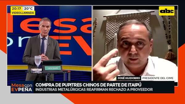 Pupitres chinos: “no hubo voluntad de Itaipú de hacerlo localmente”, dice presidente de Metalúrgicos - Mesa de Periodistas - ABC Color