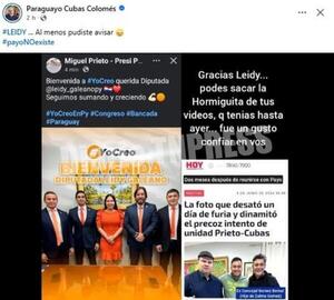 Prieto “compra” una diputada de Cruzada Nacional y desata la ira de “Payo” Cubas – Diario TNPRESS