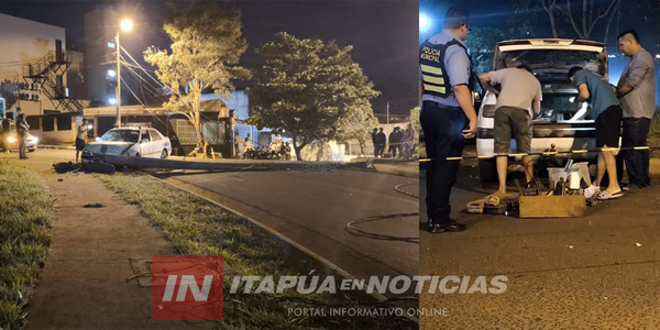 ENCONTRARON A CONDUCTOR QUE CHOCÓ Y SE FUGÓ EN ENCARNACIÓN 