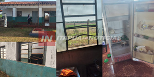 DELINCUENTES ROBAN ALIMENTOS DE ESCUELA EN SAN PEDRO DEL PNÁ.