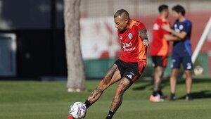 El onceno que ensayó Chile para el juego con Paraguay
