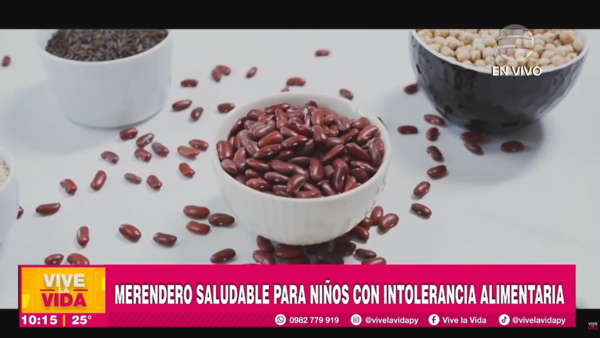 Merendero saludable para niños con intolerancia alimenticia