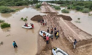 El río Pilcomayo alcanza niveles históricos, más de 400 familias afectadas en el Chaco