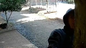 Supuesto adicto trepa a una columna y entra por tercera vez a una casa en Capiatá