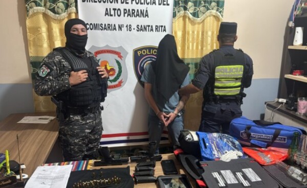  Santa Rita: detenido con armas y vehículo blindado tras persecución  