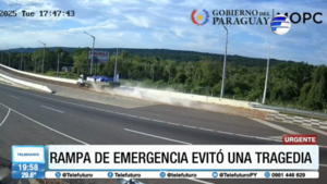 La rampa de frenado evitó otra tragedia en Ypacaraí