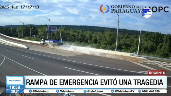 La rampa de frenado evitó otra tragedia en Ypacaraí