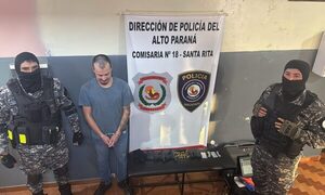 Persecución y detención en el Este: Un hombre con antecedentes y armado hasta los dientes