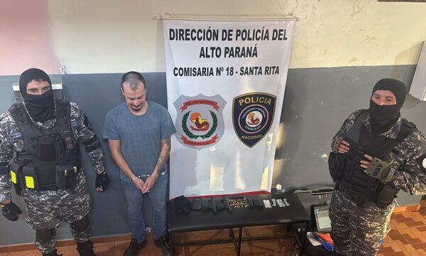 Persecución y detención en el Este: Un hombre con antecedentes y armado hasta los dientes