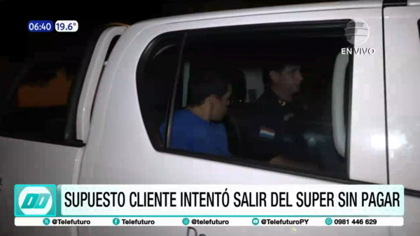 San Lorenzo: Intentó salir del supermercado sin pagar y fue detenido