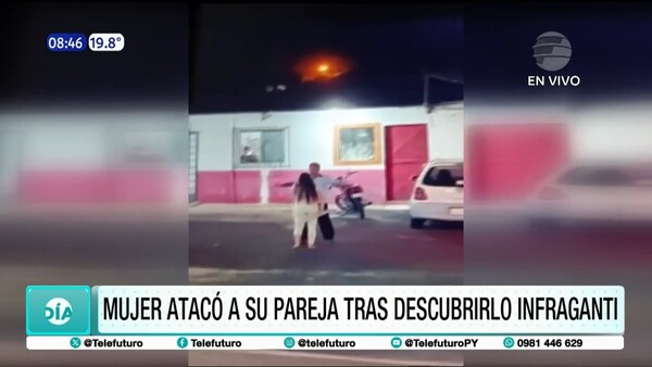 Insólito incidente pasional: Mujer atacó a su pareja tras descubrirlo infraganti en un motel