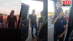 Abogado abofetea a una funcionaria del INTN en una gasolinera - 1000 Noticias