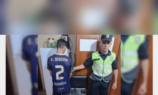 Péndex fue detenido por robar elementos para el almuerzo escolar